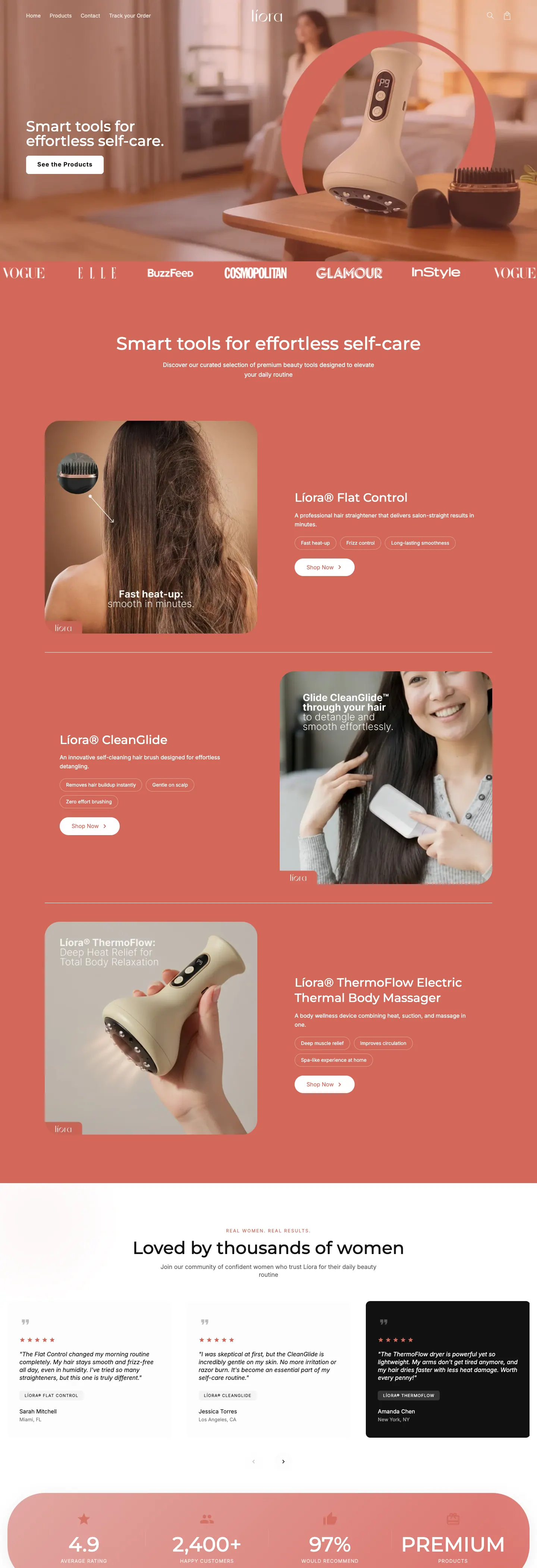 Liora Beauty and Care — preview desktop